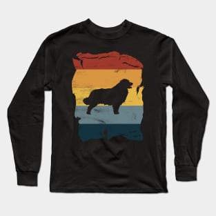 Leonberger Distressed Vintage Retro Silhouette Long Sleeve T-Shirt